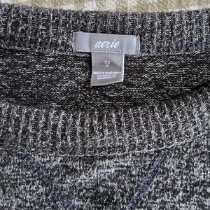 Aerie Charcoal Crewneck Sweater